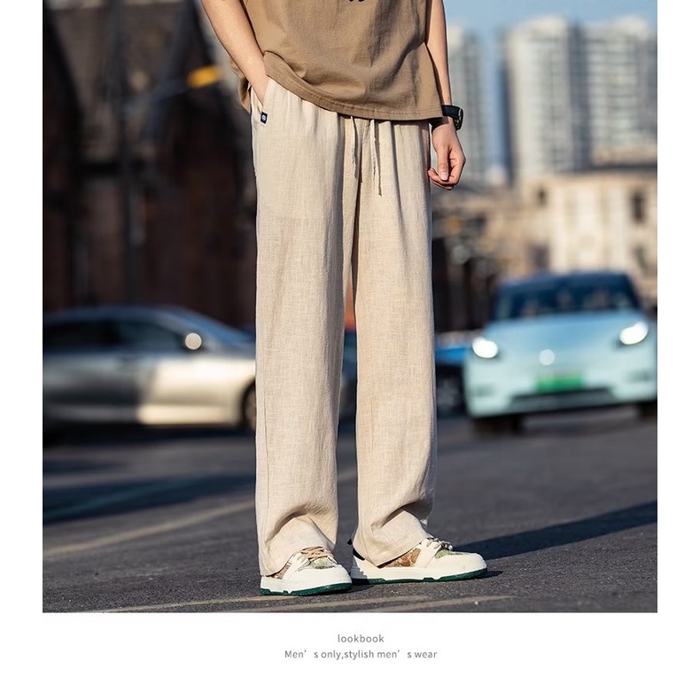 Quần Dài Ống Rộng Phong Cách Nhật Bản Năng Động Trẻ Trung Dành Cho Nam
