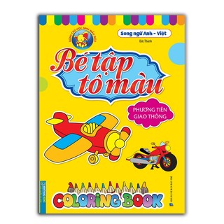 Sách - Combo 6c - Bé tập tô màu (song ngữ anh - việt)