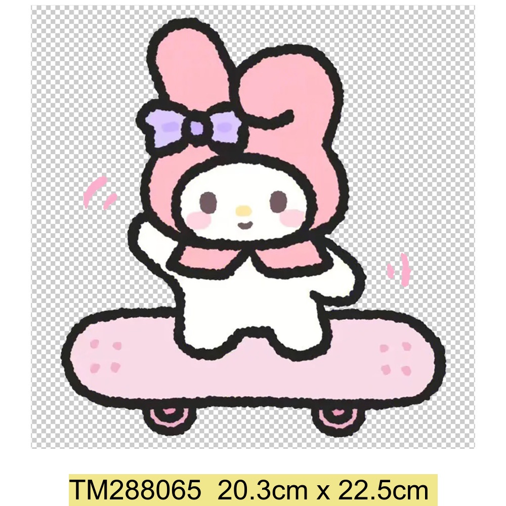 Kuromi Melody Kitty Mèo Sắt Trên Miếng Dán Vinyl Truyền Nhiệt Dán Cinnamoroll Có Thể Giặt Sắt Trên Miếng Dán Áo Áo Quần Áo Quần Jean Trang Trí Thời Trang