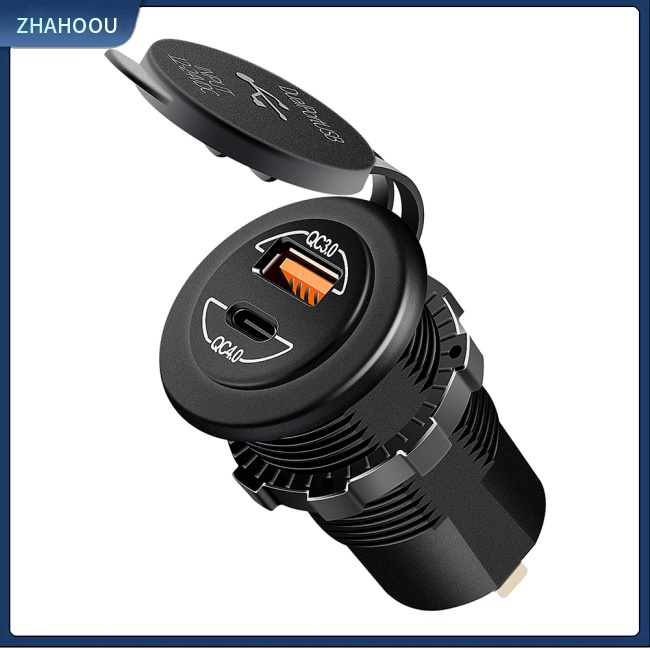 ☃Phụ Kiện Trang Trí Nhà Cửa Kiểu Dáng Dễ Thương Xinh Xắn☃ Tẩu Sạc Điện Thoại / Máy Tính Bảng 5v 3a 60w Qc3.0 Hai Cổng Usb Cho Xe Hơi / Tàu Thuyền