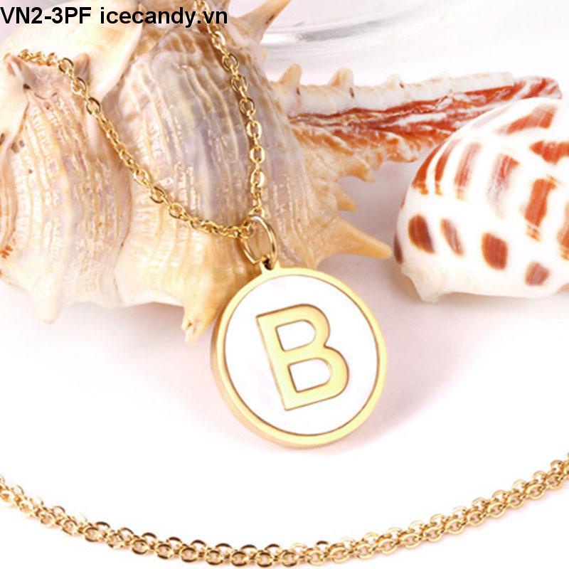 🥟ice🥟Vòng cổ Vàng Mặt 26 Chữ Cái A-Z Thời Trang Hàn Quốc