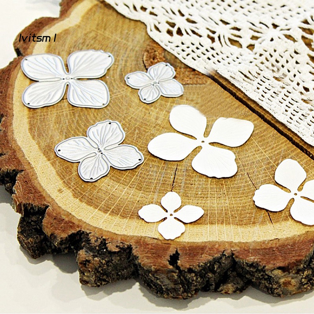 Set 3 Khuôn Cắt Giấy Kim Loại Hình Hoa Xinh Xắn