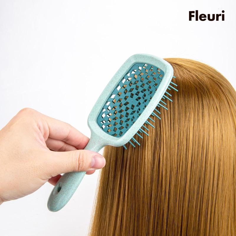 Lược Chải Tóc Xoăn / Duỗi Tóc 3 Lược Mềm Dành Cho Nam Và Nữ