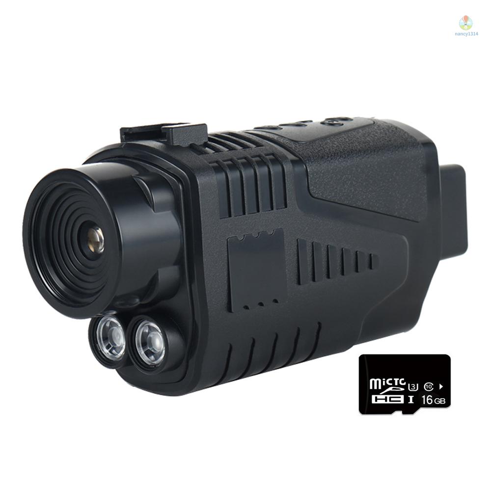 Ống Nhòm Một Mắt Kỹ Thuật Số 5X Zoom 300M Có Chế Độ Hồng Ngoại Nhìn Ban Đêm Cho Săn Bắn Ngoài Trời