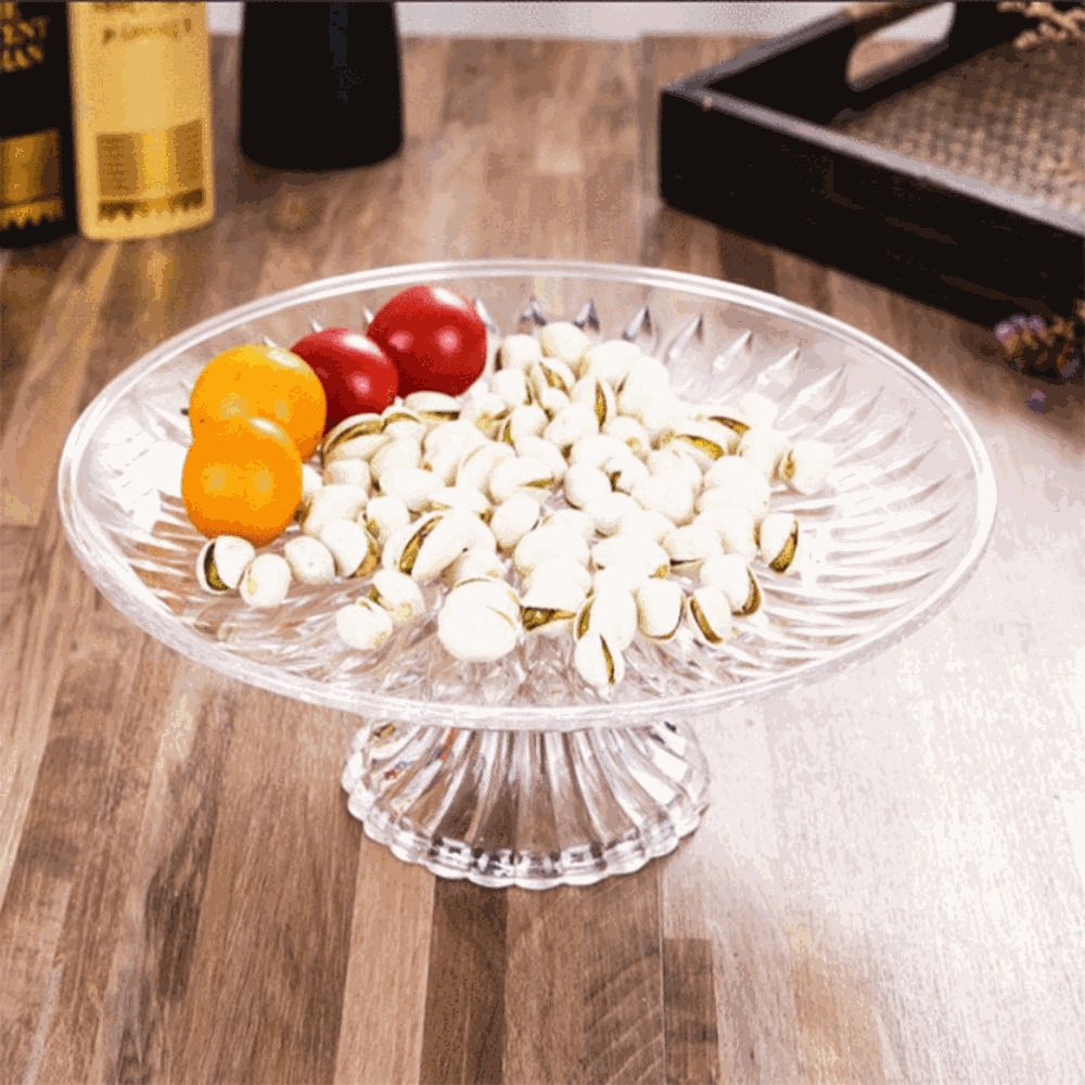 GLENES Khay Đựng Trái Cây Có Nắp Trong Suốt Chống Bụi Dùng Trang Trí Ktv