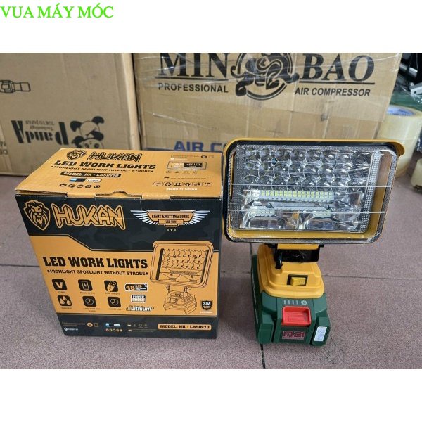 Đèn Pin Led, Đèn Pha Led KÈM CỔNG SẠC DỰ PHÒNG Dùng Pin Chân Pin Phổ Thông Makitaa 14,4v - 21v CHÍNH HÃNG vua máy móc