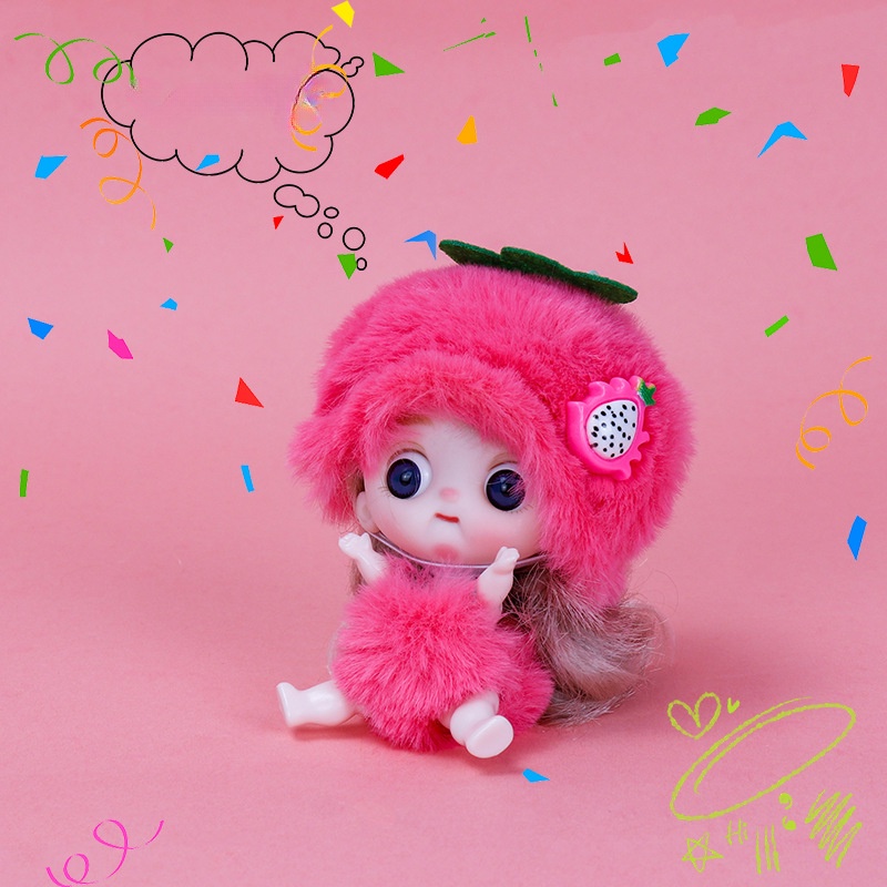 Búp Bê Đồ Chơi Mini OB11 Kích Thước 10cm Kèm Quần Áo Mới