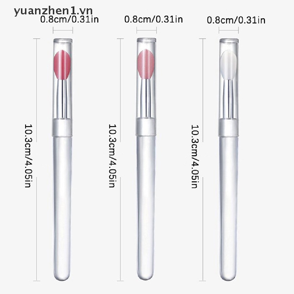 Set 3 Cọ Đắp Mặt Nạ Môi Bằng Silicon Tiện Dụng