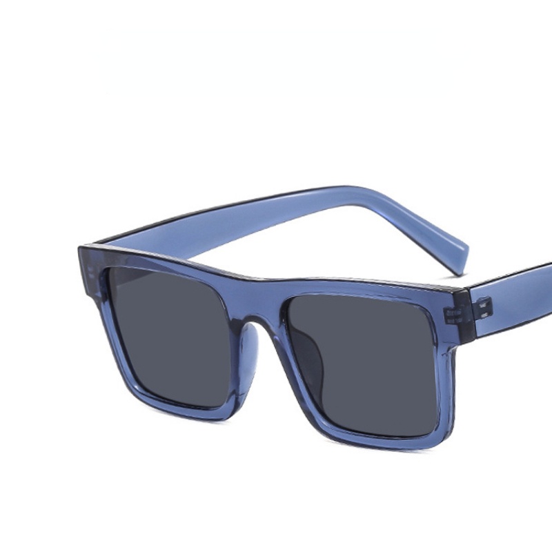 (AIMURUSI) COD Kính Mát Gọng Vuông Lớn Phong Cách Âu Mỹ Retro Cho Nam Và Nữ