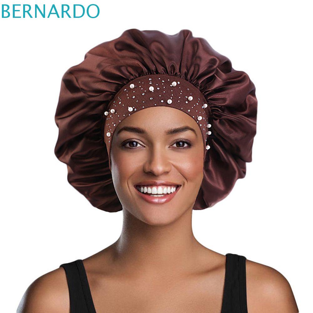 1 Mũ Trùm Tóc Khi Đi Du Lịch Ban Đêm Vải Satin Co Giãn Hiệu BERNARDO|Miếng Dán Dày Dặn Thân Thiện Với Làn Da