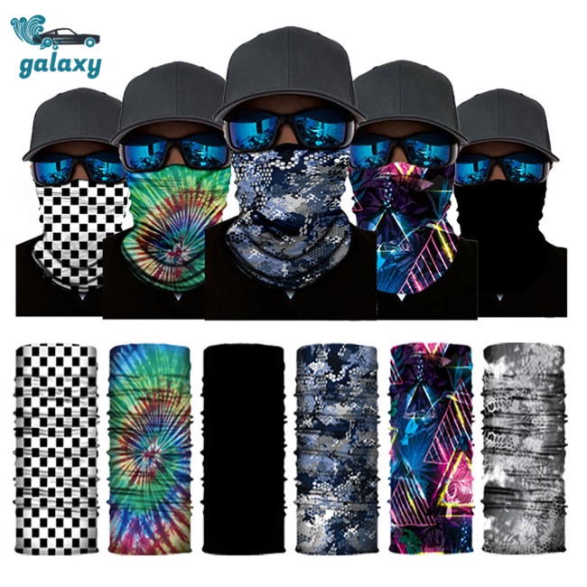 Galaxy Khăn Choàng Cổ Bandana Đa Năng Thoáng Khí Trọng Lượng Nhẹ Cho Hoạt Động Ngoài Trời