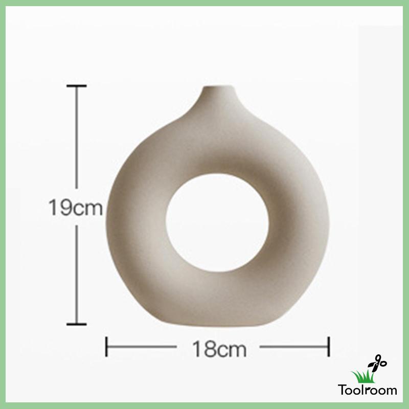 Bình Hoa Sứ Hình Tròn Thiết Kế Tối Giản Hiện Đại Trang Trí Nhà Bếp