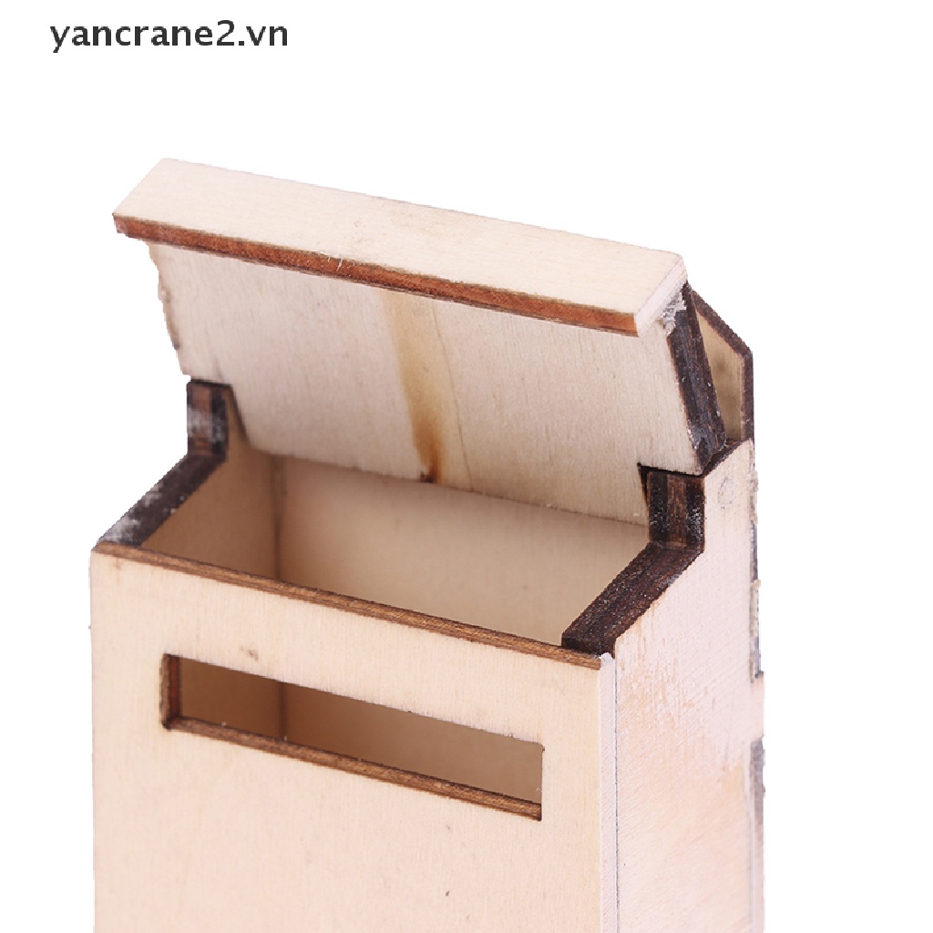 Bộ Cửa Đơn Bằng Gỗ Dùng Trang Trí Nhà Búp Bê 1 / 12 DIY yancrane2.vn