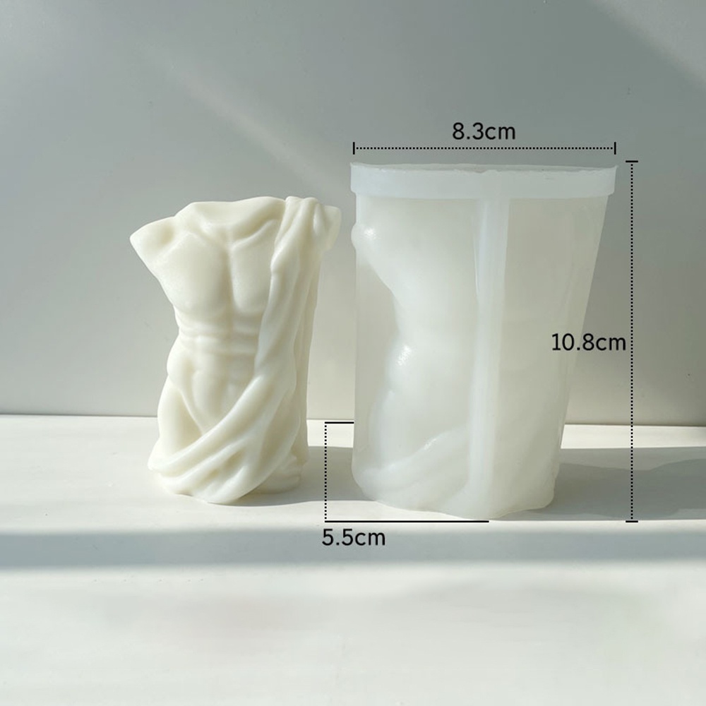 Khuôn Làm Nến Bằng Silicone DIY Hình Cơ Thể Người Dành Cho Nam Giới
