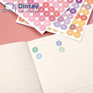 ✍mujicici✍Sticker chữ và số để trang trí sổ sách