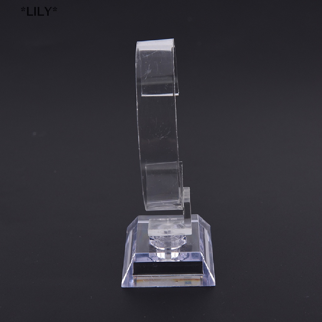 LILY Cổ tay đồng hồ hiển thị giá chủ bán hiển thị trường hợp đứng Công cụ rõ ràng nhựa uuu