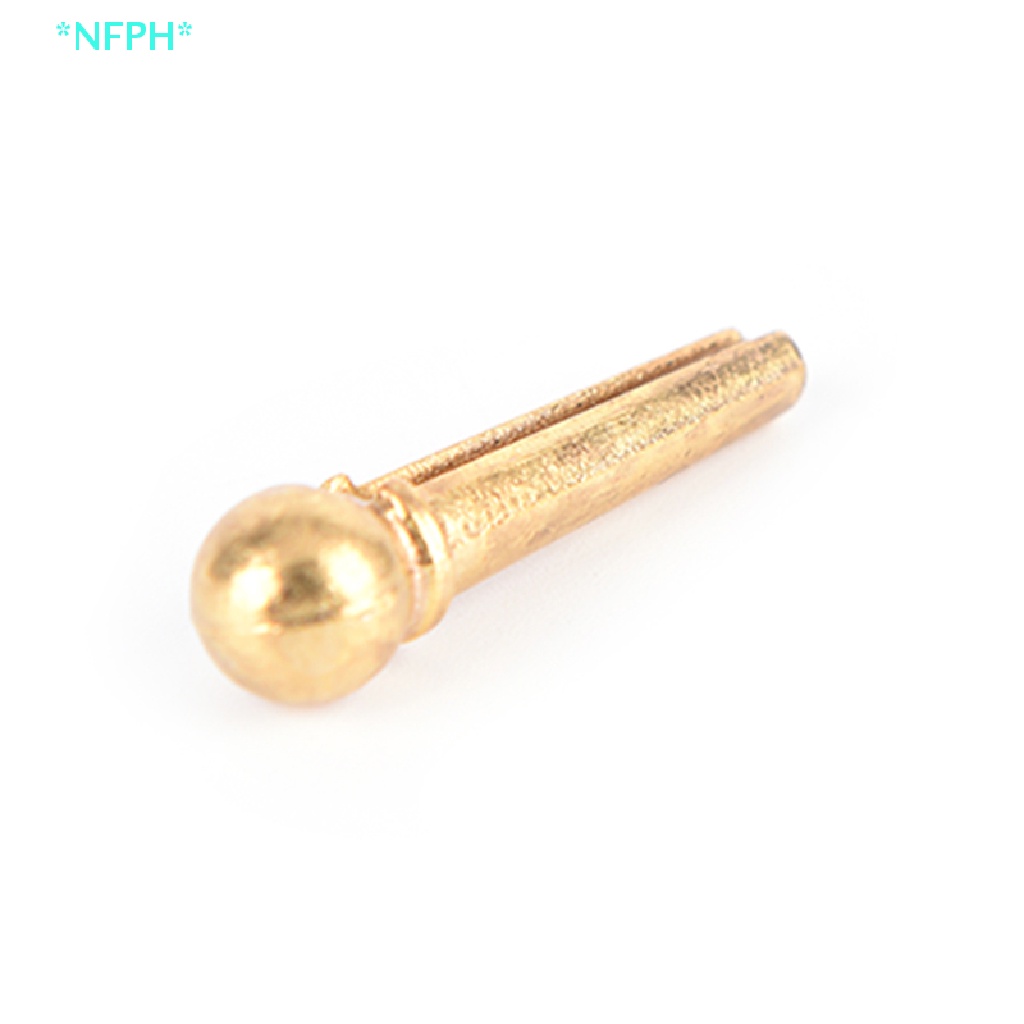 Set 6 Ghim Dây Đàn Ghi Ta Bằng Kim Loại Màu Vàng / Bạc Mới