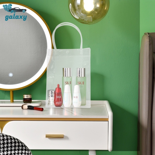 Galaxy Set 10 Túi Tote Trong Suốt Có Tay Cầm Tái Sử Dụng Kích Thước 23x17x7cm