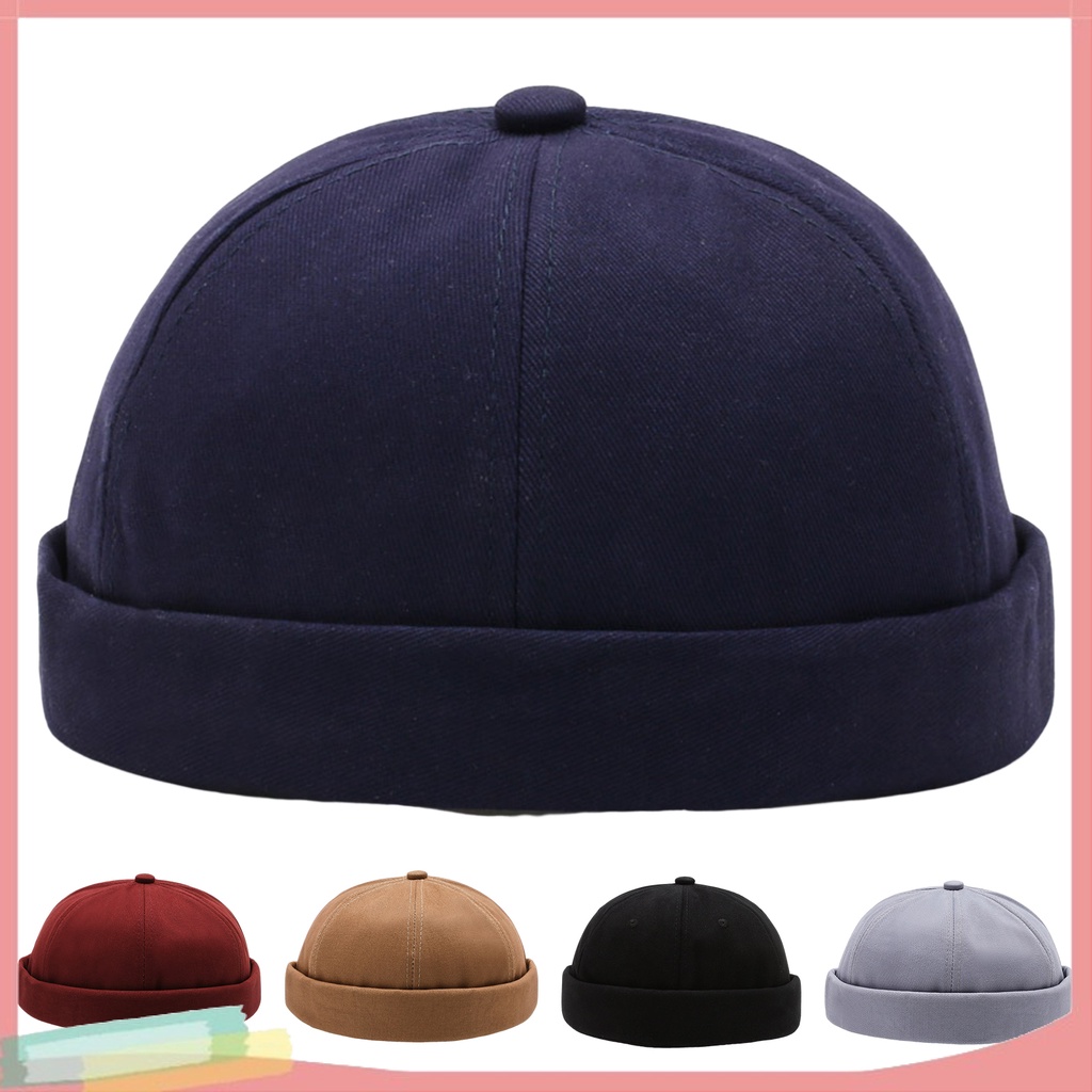 Mũ Beanie Không Vành Thoáng Khí Màu Sắc Đơn Giản Cho Nữ