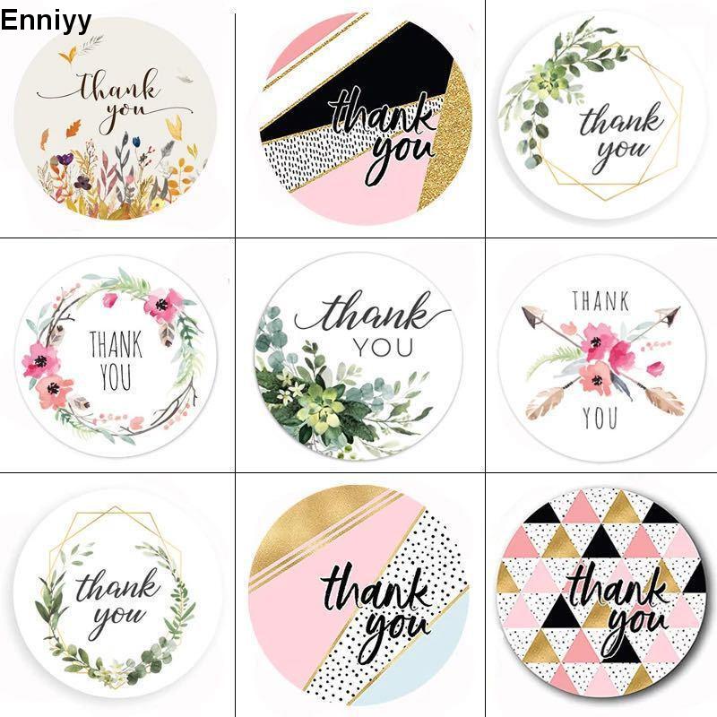 ✨✨Cuộn 500 tem nhãn dán stiker thank you, set 500 sticker cảm ơn dán quà tặng, hàng hóa