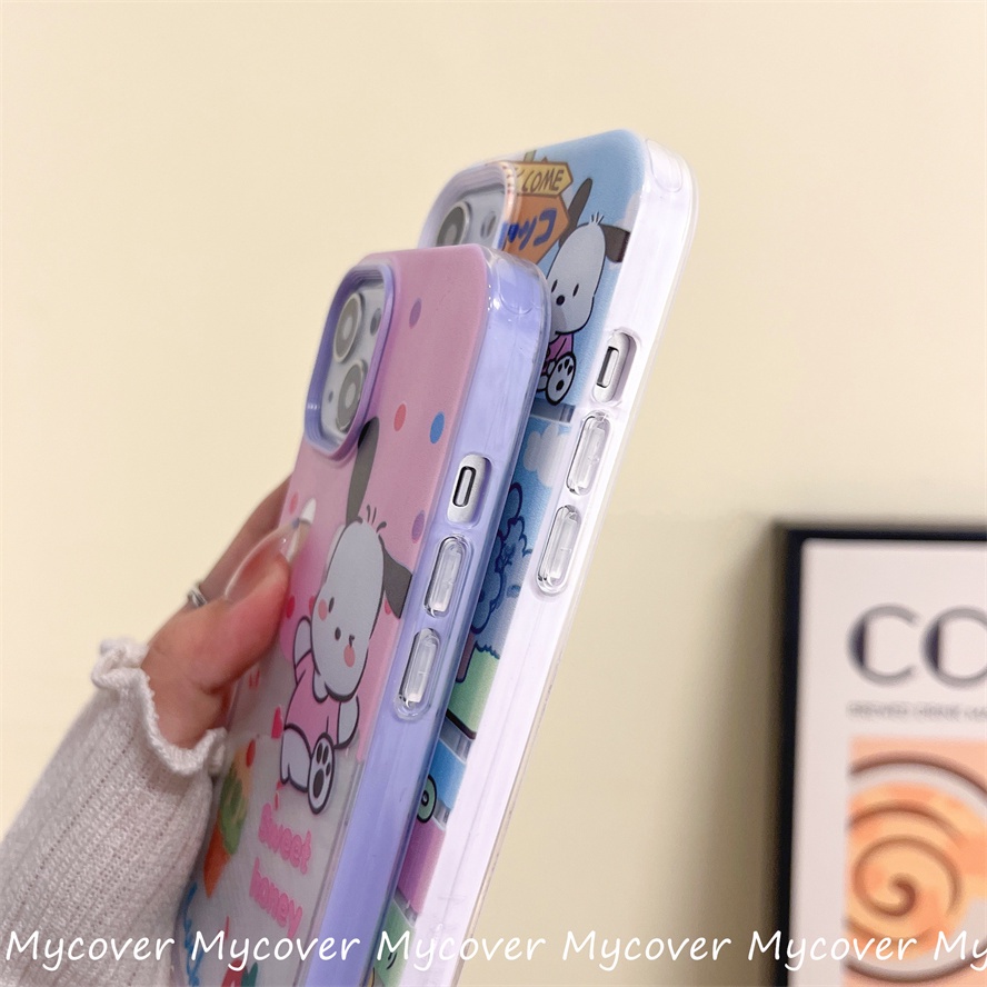 Ốp Điện Thoại Silicon Mềm Hình Cún Hoạt Họa Cho iPhone 14 13 12 11 Pro Max X XR Xs Max 6 7 8 Plus