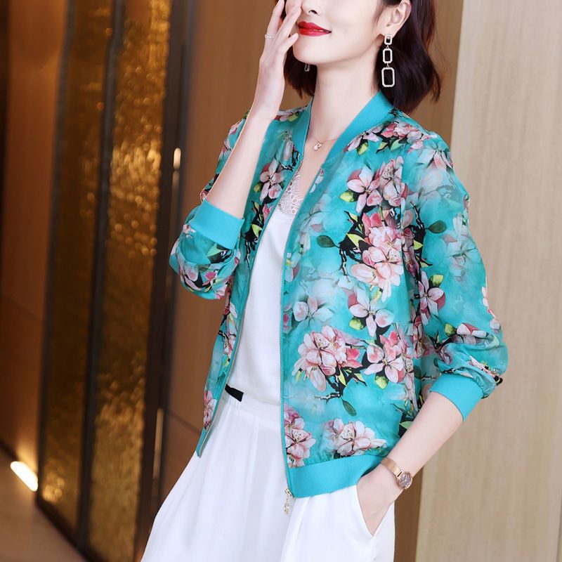 Áo Khoác Bóng Chày Vải Voan Tay Dài Chống Nắng Plus Size M-5XL Phong Cách Hàn Quốc Thời Trang Mùa Hè Mới Cho Nữ