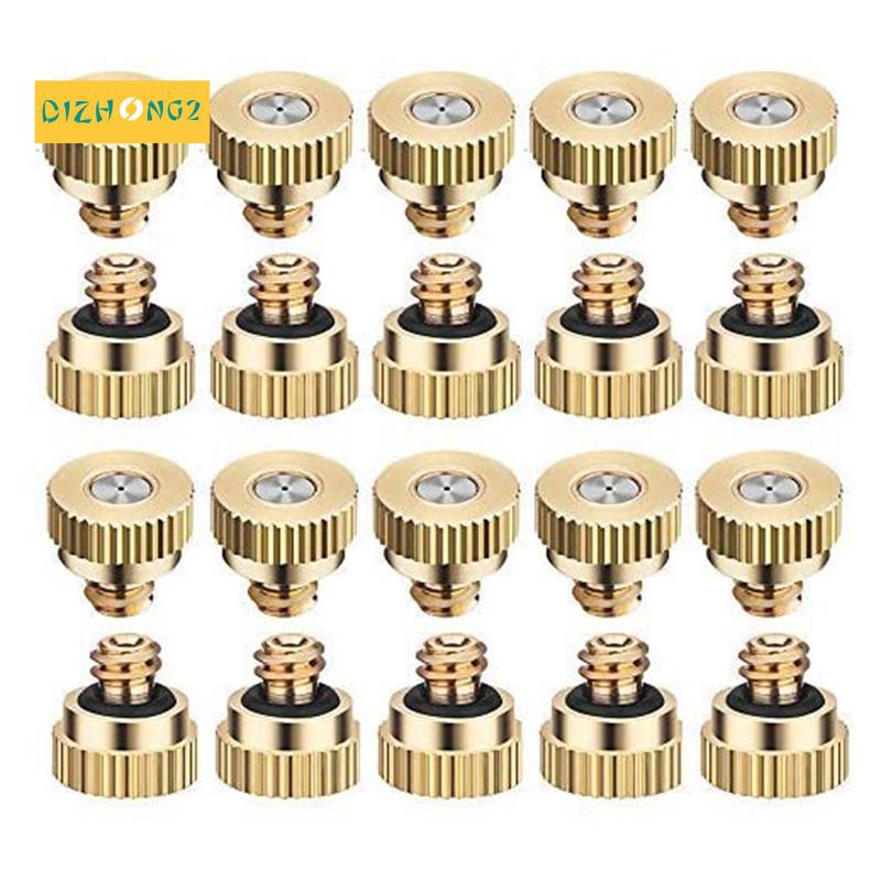 Bộ 20 Vòi Phun Sương Làm Mát 0.3 mm Bằng Đồng Thau Chất Lượng Cao