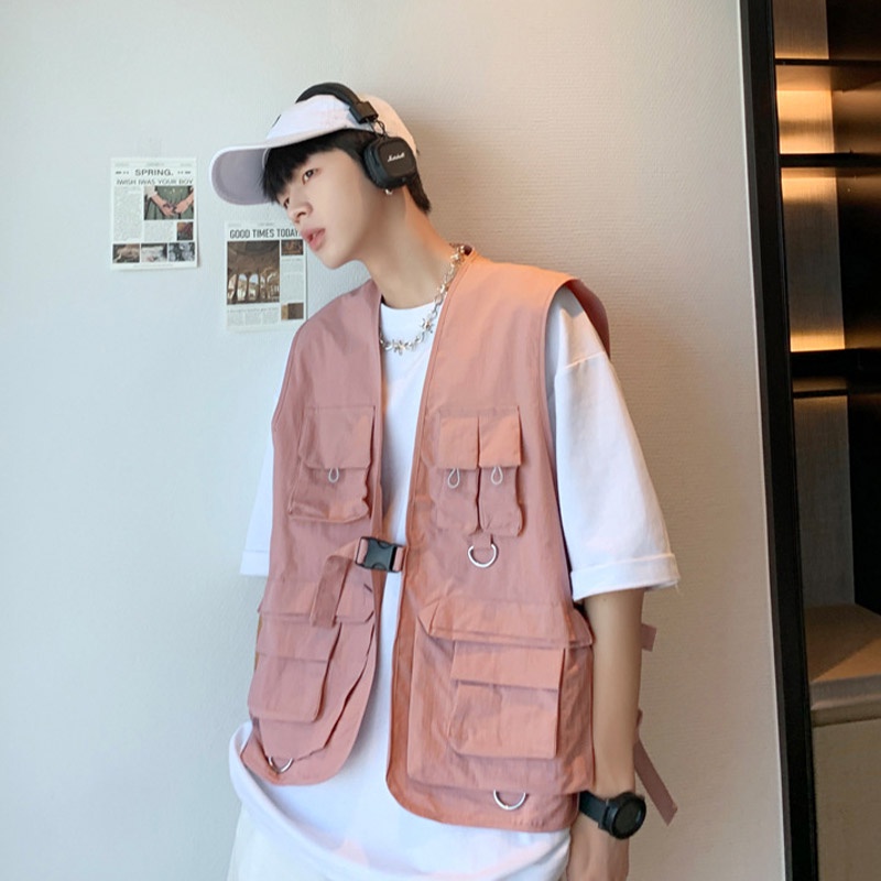 Áo Vest Fezco 2023 Chiến Thuật Nhiều Túi Đa Năng Phong Cách Hip Hop Rap Nhật Bản Mới Cho Nam Và Nữ | BigBuy360 - bigbuy360.vn