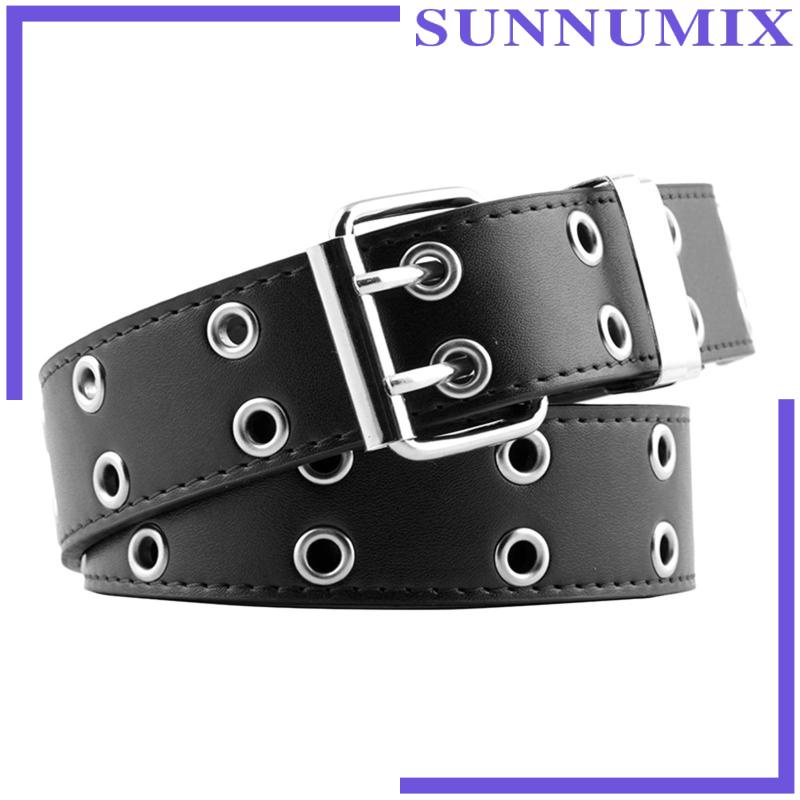 Set 2 Dây Thắt Lưng Da Phối Khoá Kim Loại Thời Trang Dành Cho Nữ