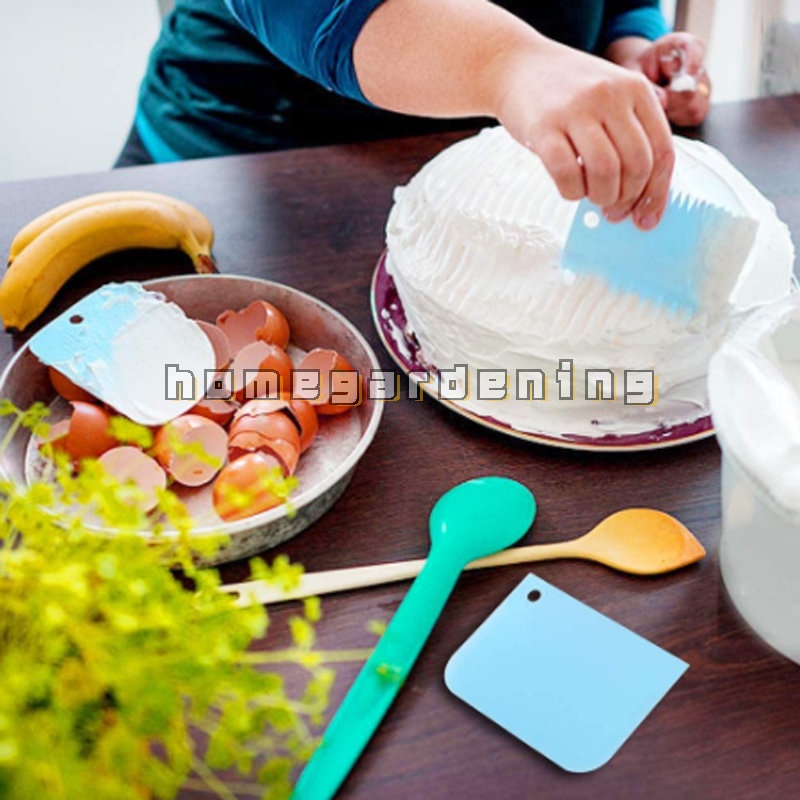 Set 3 Dụng Cụ Làm Phẳng Mặt Bánh Bằng Nhựa Tiện Dụng