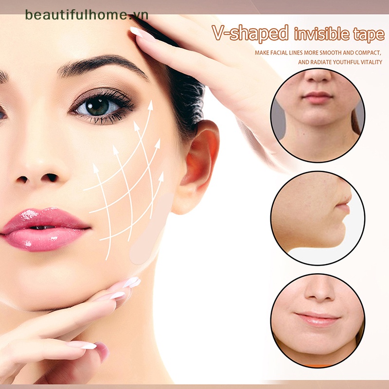 Bộ 40 Miếng Dán Nâng Cơ Mặt Chống Nếp Nhăn Tạo Khuôn Mặt Chữ V Tức Thì