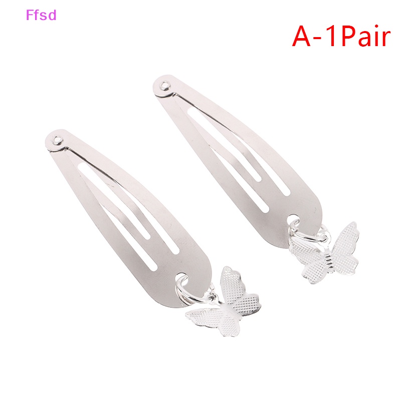 {Ffsd} Kẹp Tóc Chuỗi Xích Kim Loại Hình Bướm Phong Cách Punk Thời Trang Dự Tiệc Halloween * Bán Chạy