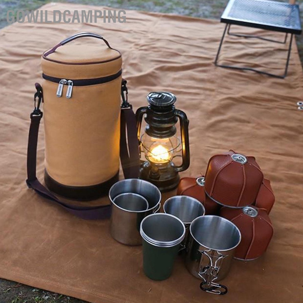 GoWildCamping Túi Đựng Đèn Cắm Trại Ngoài Trời Dung Lượng Lớn Với Dây Đeo Vai Có Thể Tháo Rời