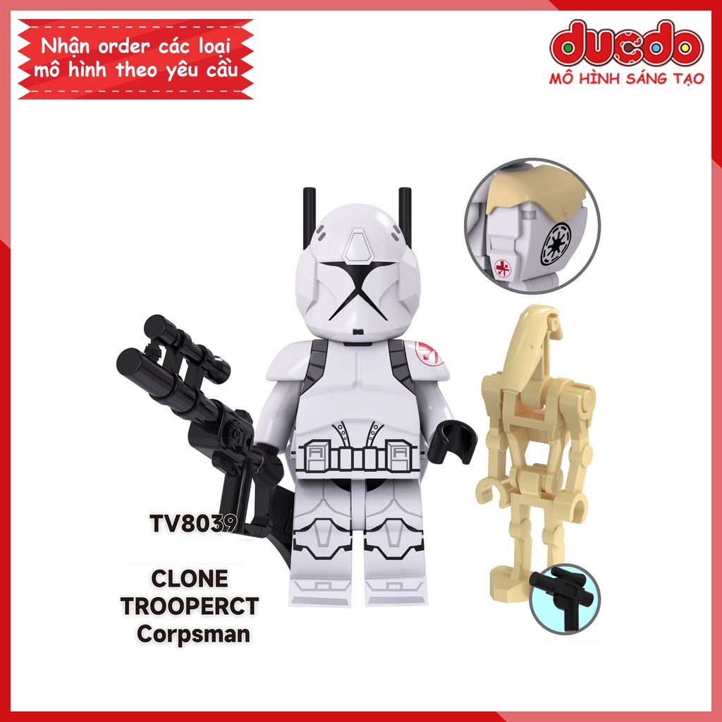 Minifigures nhân vật Chiến tranh giữa các vì sao - Đồ chơi Lắp ghép Xếp hình Mini Mô hình TV6106