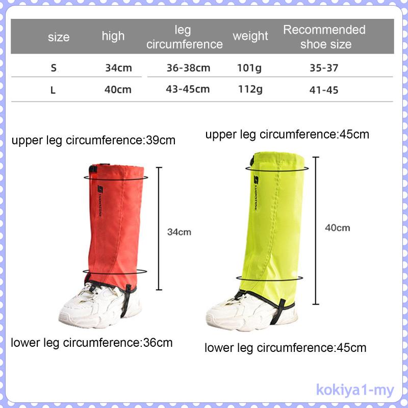 Vỏ Bọc Giày Bốt Ống Chân Đi Bộ Đường Dài Trượt Tuyết Mùa Hè