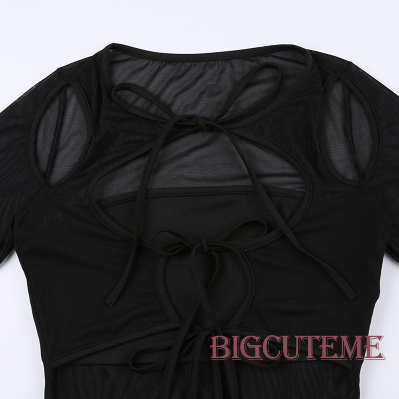 [] Bộ Áo Liền Quần Ống Loe Dài Tay Giả Hai Mảnh Màu Đen Thời Trang Xuân Thu Cho Nữ