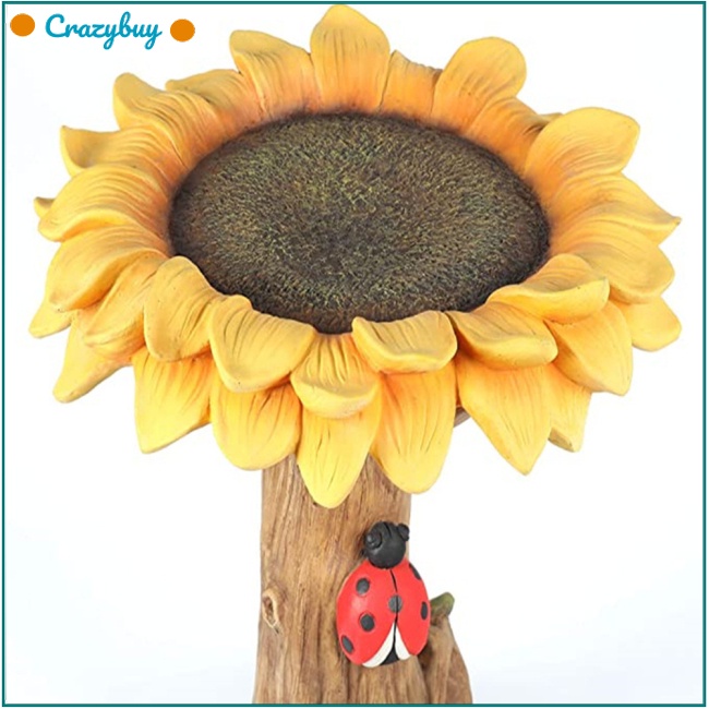 Cr Hộp Đựng Thức Ăn Cho Chim Hình Hoa Hướng Dương Trang Trí Sân Vườn