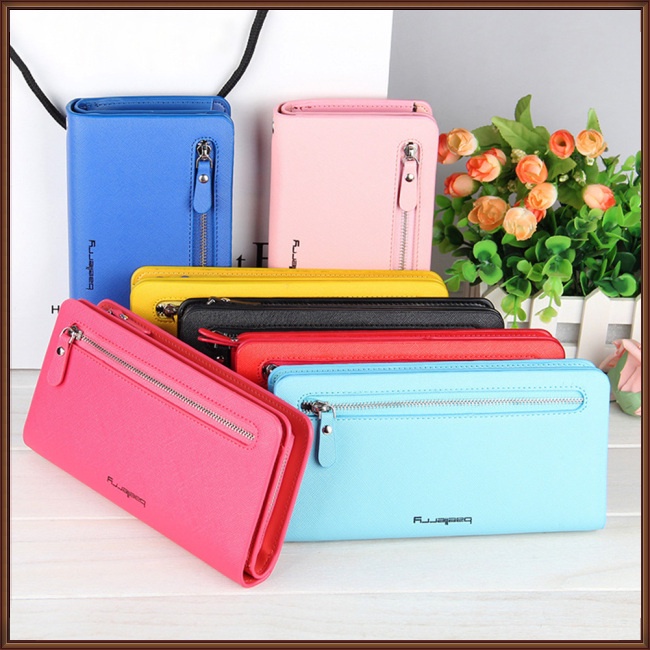 Ví Dài Đựng Điện Thoại Đa Năng Có Khóa Kéo Dành Cho Nữ