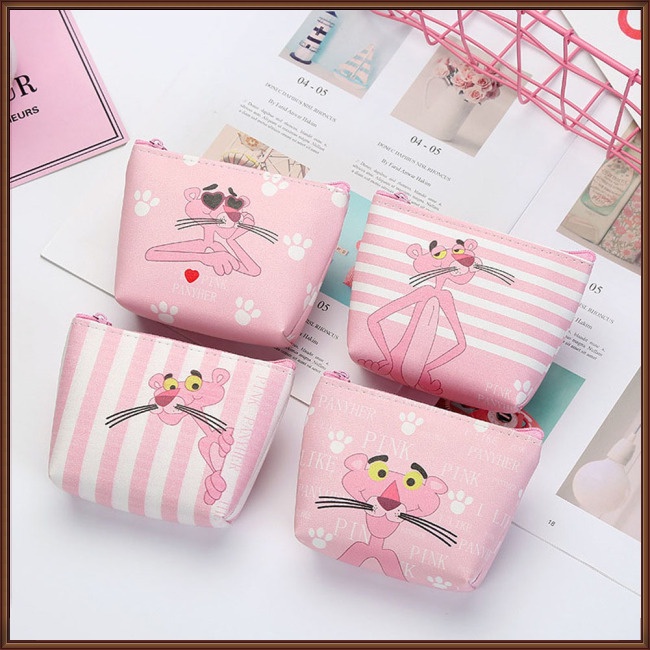 Ví Đựng Tiền Xu Có Khóa Kéo Họa Tiết Hoạt Hình Dễ Thương Cho Nữ