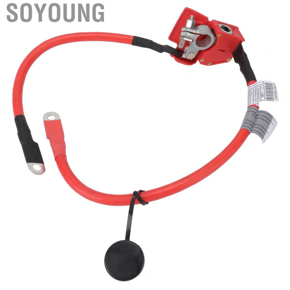 Soyoung Battery Cable  Better Control Heat Insulation Firm Connection Waterproof Flame Retardant Vehicle 61126834543 ABS Metal for Replacement