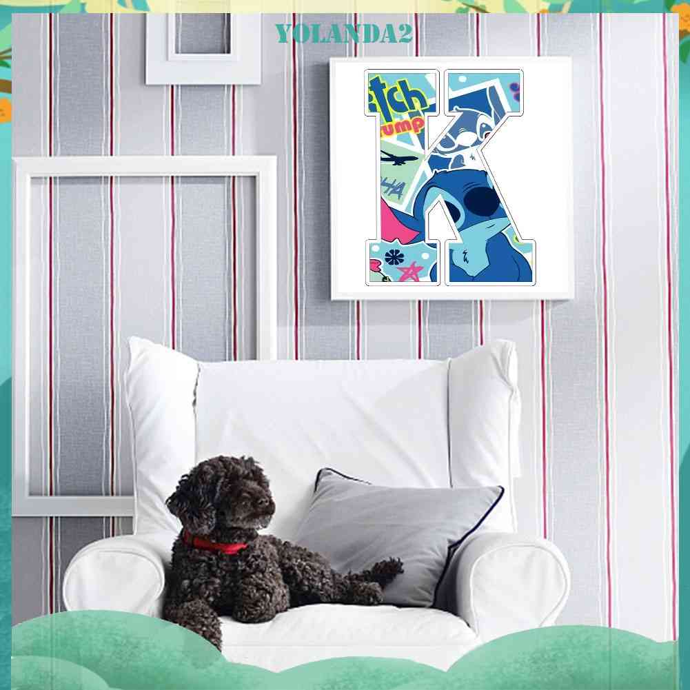 Bộ Tranh Đính Đá 5D Tự Làm Họa Tiết Chữ Disney Độc Đáo