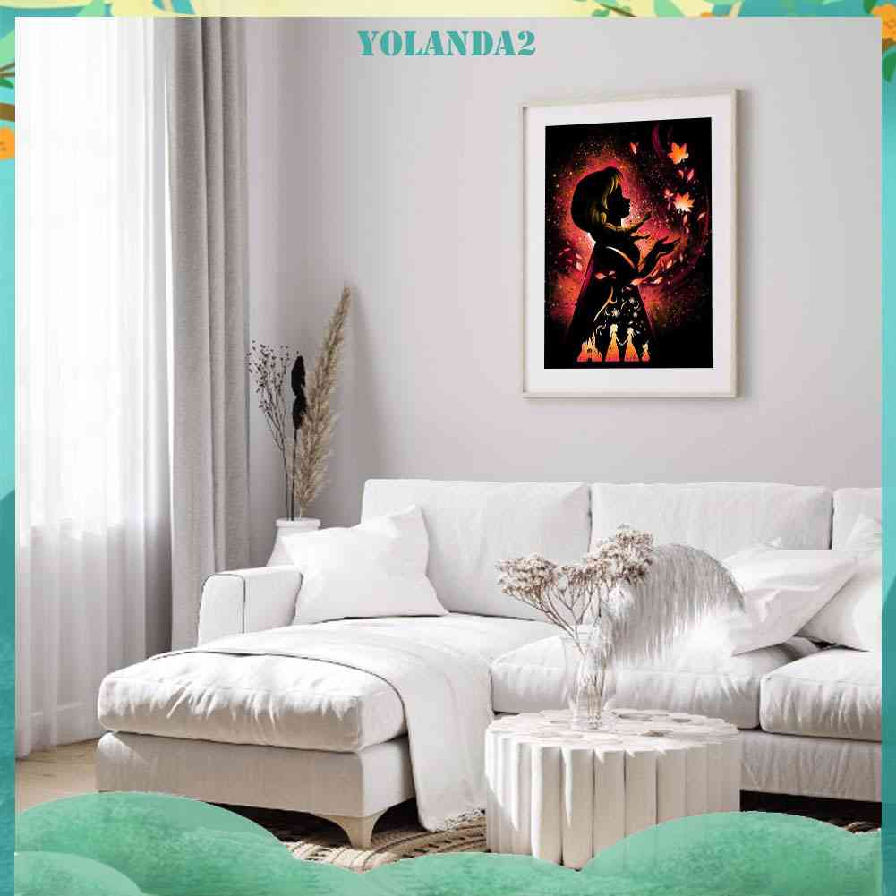 Bộ Tranh Đính Đá 5D Tự Làm Hình Công Chúa Hoạt Hình