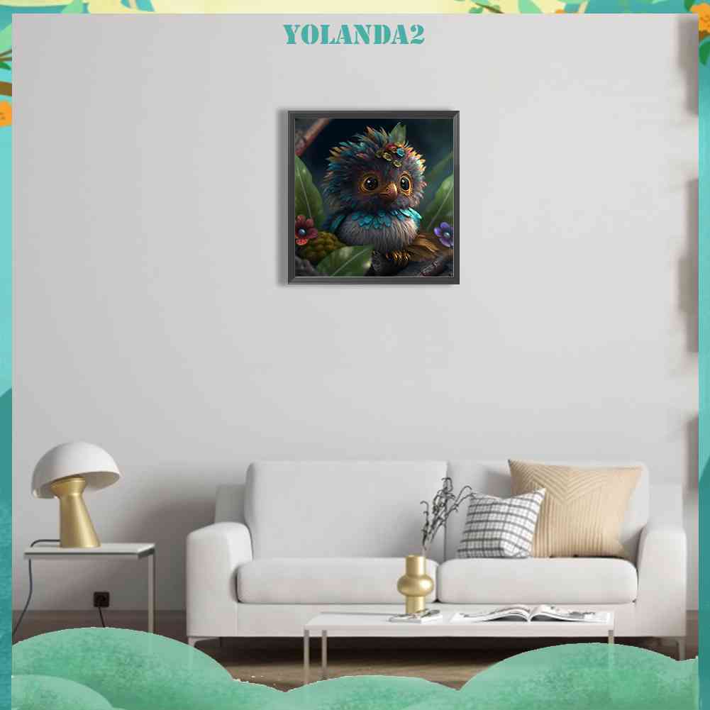 Tranh Đính Đá Kim Cương Toàn Bộ 5D DIY Hình Vẽ Con Cú