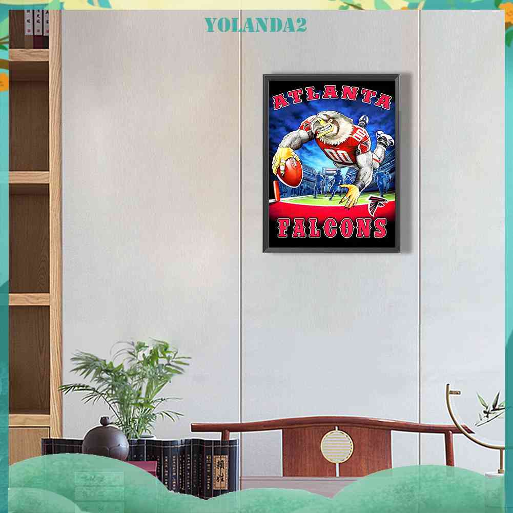 Tranh Đính Đá Kim Cương Toàn Bộ 5D DIY Hình Chim Cánh Cụt Atlanta