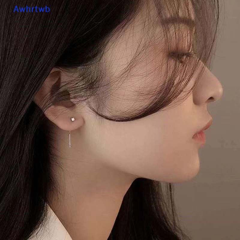 Hoa Tai Dáng Dài Phối Tua Rua Phong Cách Đơn Giản Cho Nữ Mới