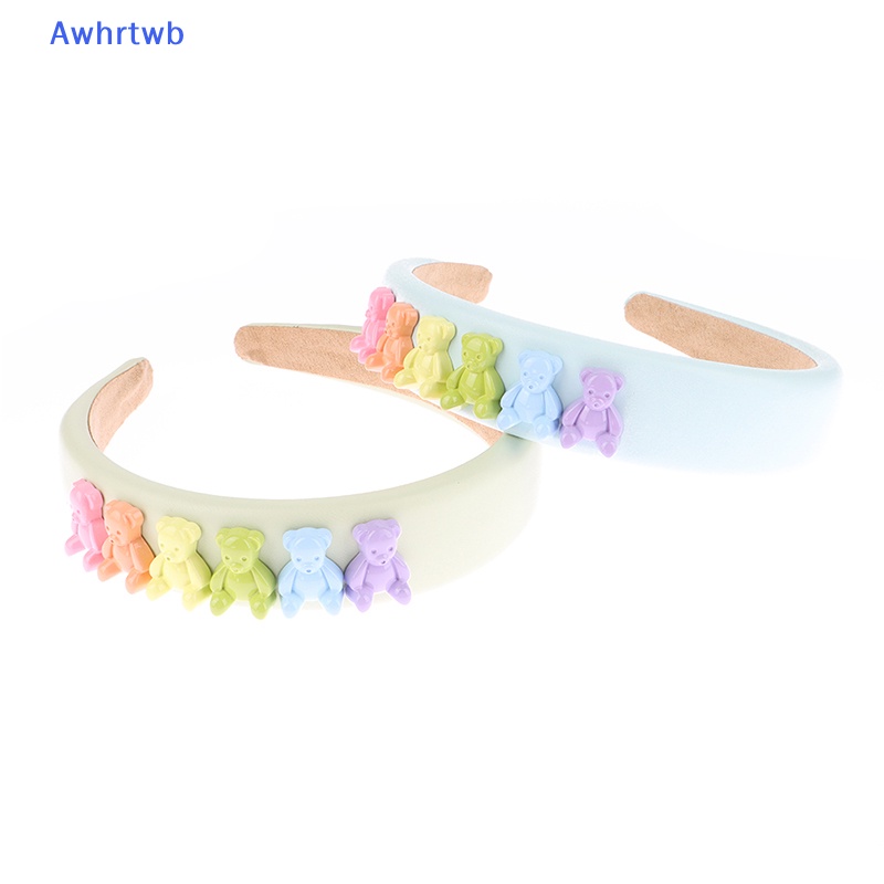 Băng Đô Cài Tóc Bằng Xốp Màu Kẹo Hình Gấu Dễ Thương Cho Bạn Gái Mới