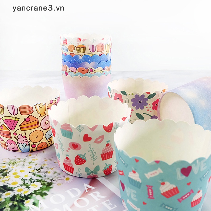 Set 50 Cốc Giấy Đựng Bánh Cupcake Muffin 3.vn