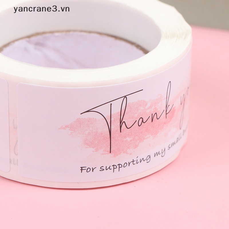 Cuộn 120 Nhãn Dán Thank You Tự Dính Trang Trí Gói Hàng {yancrane3.vn}