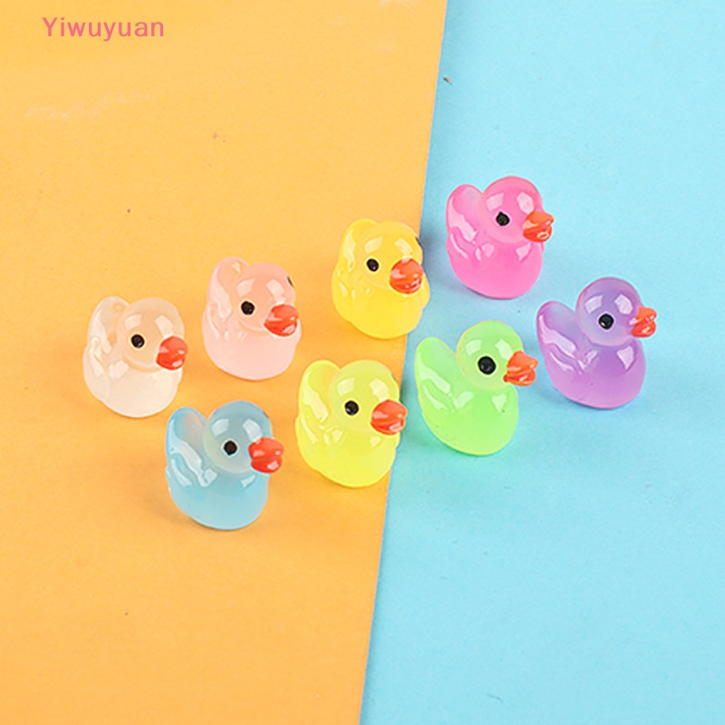 Bộ 5 Vịt Dạ Quang Trang Trí Phong Cảnh DIY Mới