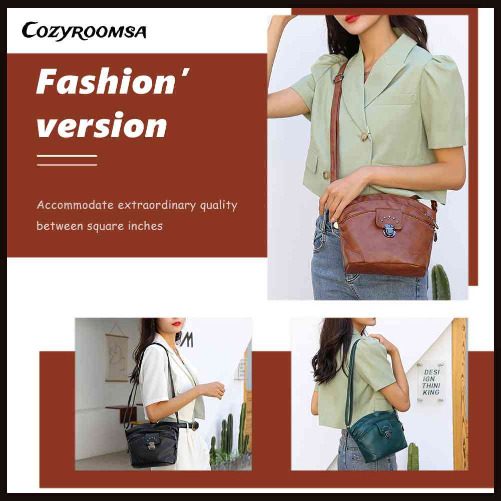 Túi Đeo Chéo Da PU Mềm Thanh Lịch Cho Nữ